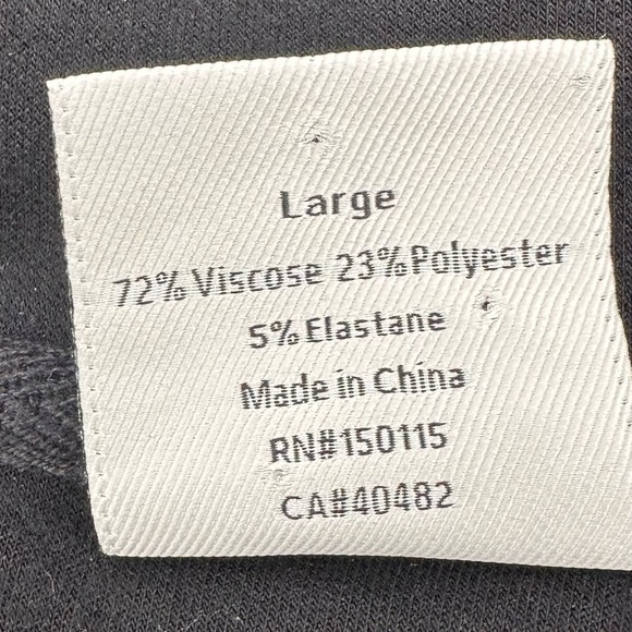 Varley Black Doublesoft Yates Half Zip Sweat Pullover Large - Picture 4 of 7